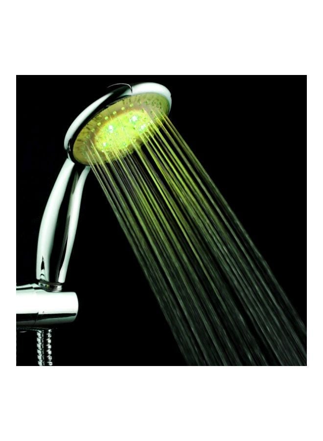 NIBEMINENT Automatic LED Handheld Shower Head Silver/White 22x4x10.7cm - Image 3
