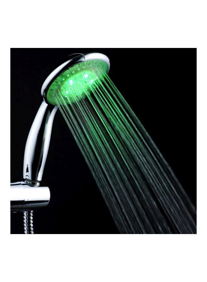 NIBEMINENT Automatic LED Handheld Shower Head Silver/White 22x4x10.7cm - Image 4