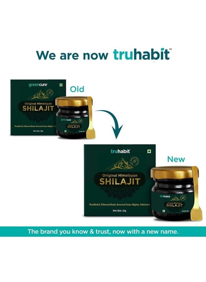 TruHabit - Original Himalayan Shilajit Resin Organic Fulvic Acid Supplement(20g/ 0.7oz), Natural Shilajit Pure Himalayan Organic, Tested for Purity & Potency, Authentic Pure Shilajit Oil for Men & Women - Image 1