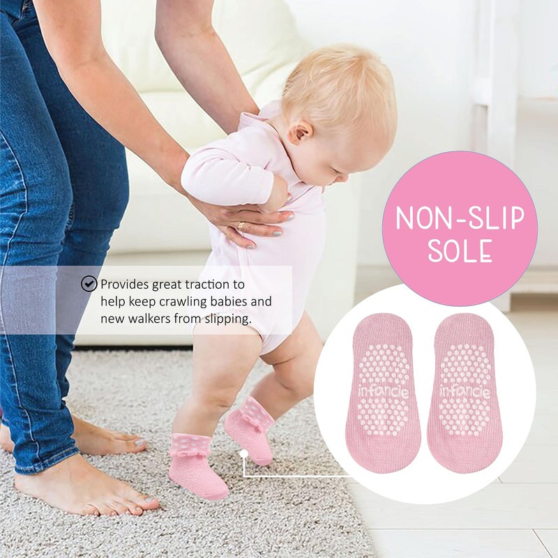 infancie Baby Socks Girls Socks 12 Pairs - (6-12 Months) â€“ Soft And Comfortable Sock For Baby Girl, Adorable Sock Girls, Gift For Infant - Image 3