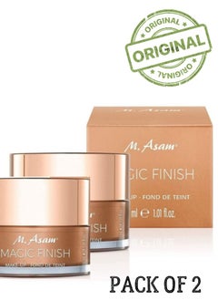 M.Asam M. Asam Magic Finish Make-up Mousse – 4in1 Primer, Foundation, Concealer & Powder, leaves skin looking flawless, natural & mattified, 1.01 Fl Oz 2 PCS 