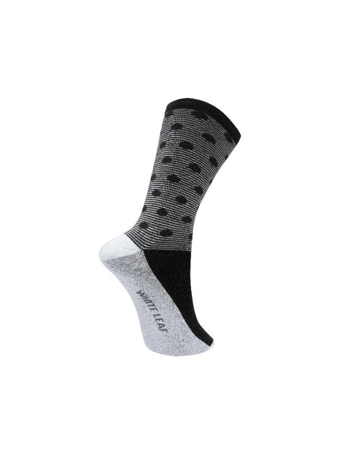 White Leaf Diabetic Care Socks, Black – Antibacterial, Silver Freshness, Soft Cotton, Non-Drying Unisex with  OEKO TEX  and ECAS Certification - Image 4