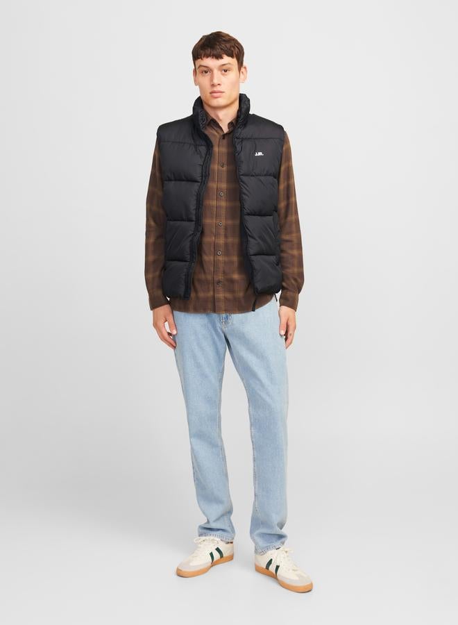 Rebel High Neck Full Zip Padded Vest - Image 4