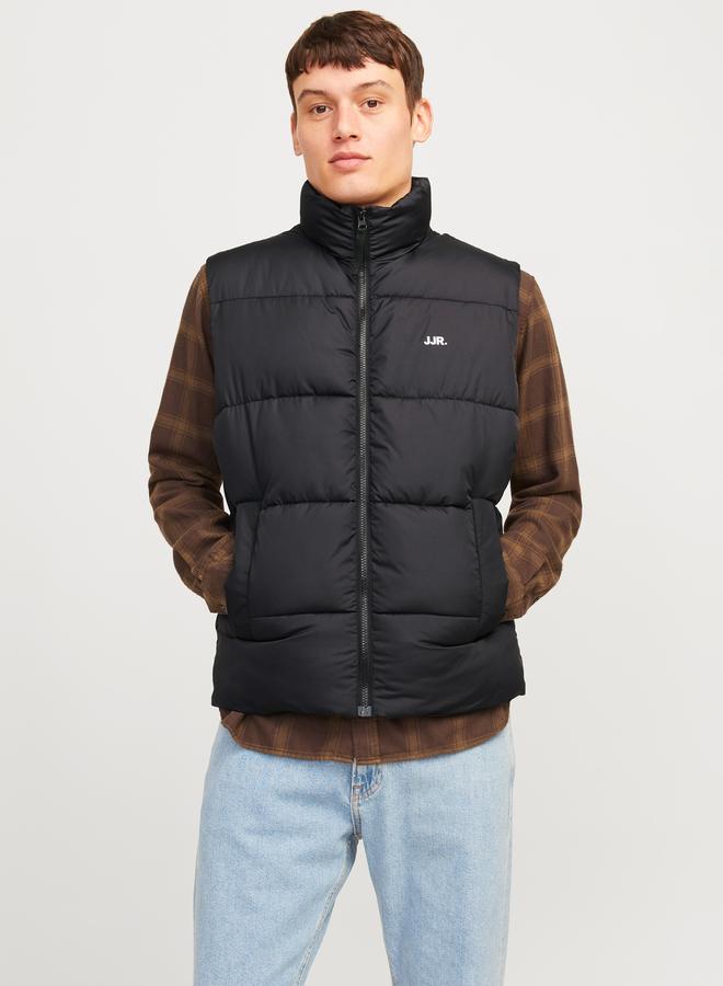 Rebel High Neck Full Zip Padded Vest - Image 2