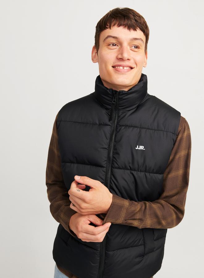 Rebel High Neck Full Zip Padded Vest - Image 1