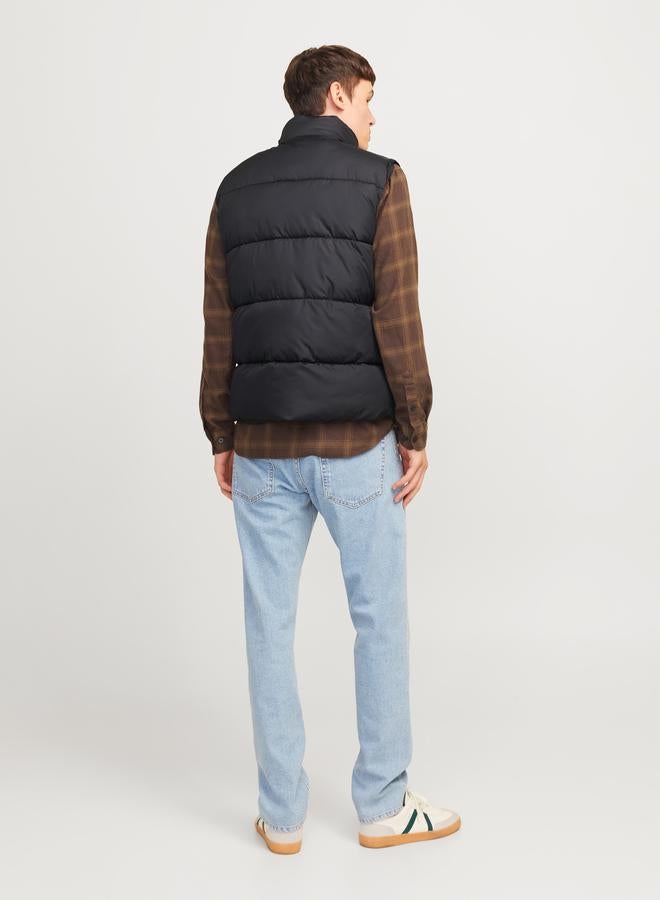 Rebel High Neck Full Zip Padded Vest - Image 3