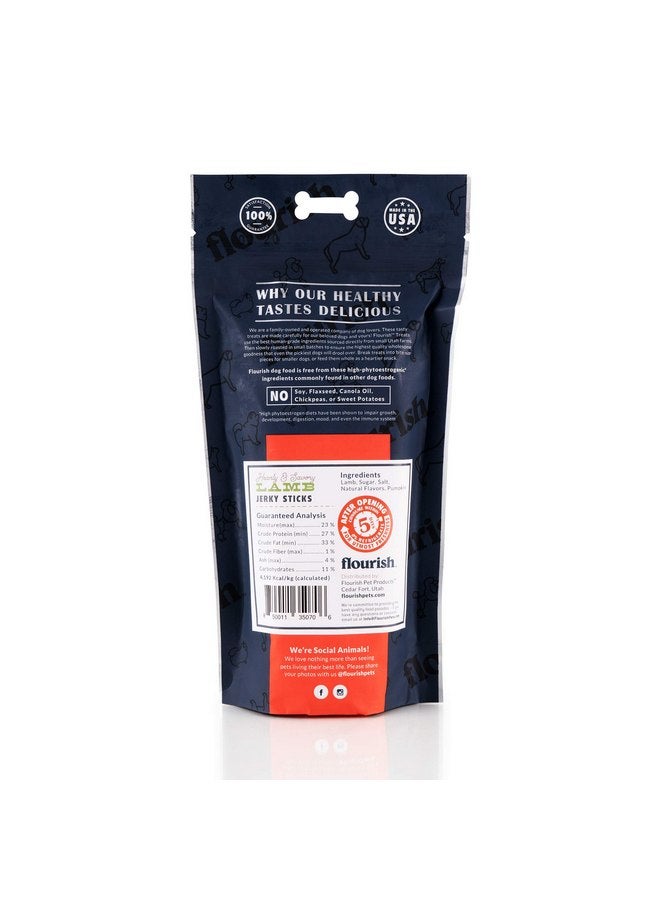 فلوريش أعواد لحم بقري مجففة من Flourish Pets، مكافآت للكلاب، مضغ صحي للتدريب (لحم الضأن، صغير) - Image 2