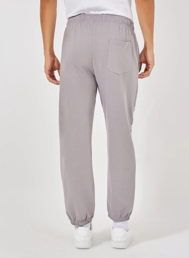 Styli Relaxed Fit Joggers with Enlarged Print