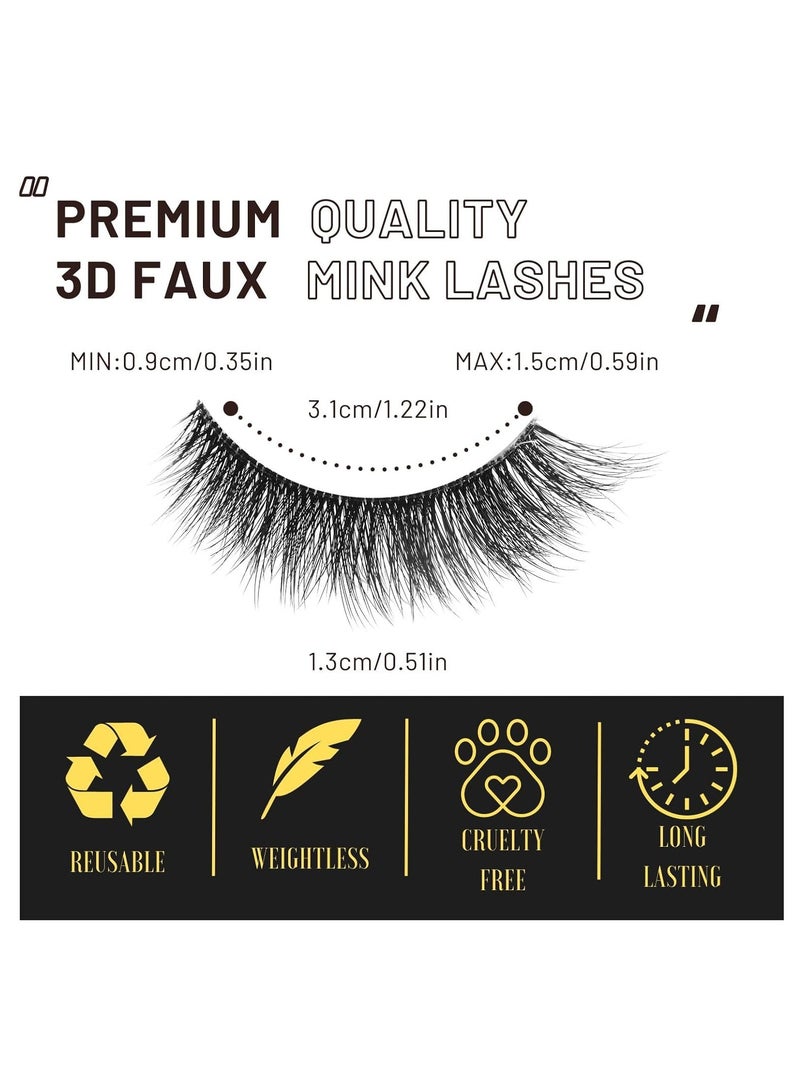 رموش صناعية ثلاثية الأبعاد مصنوعة يدوياً - فاخرة ومثيرة وطبيعية المظهر لعيون مذهلة (الكثبان الرملية) - Image 4