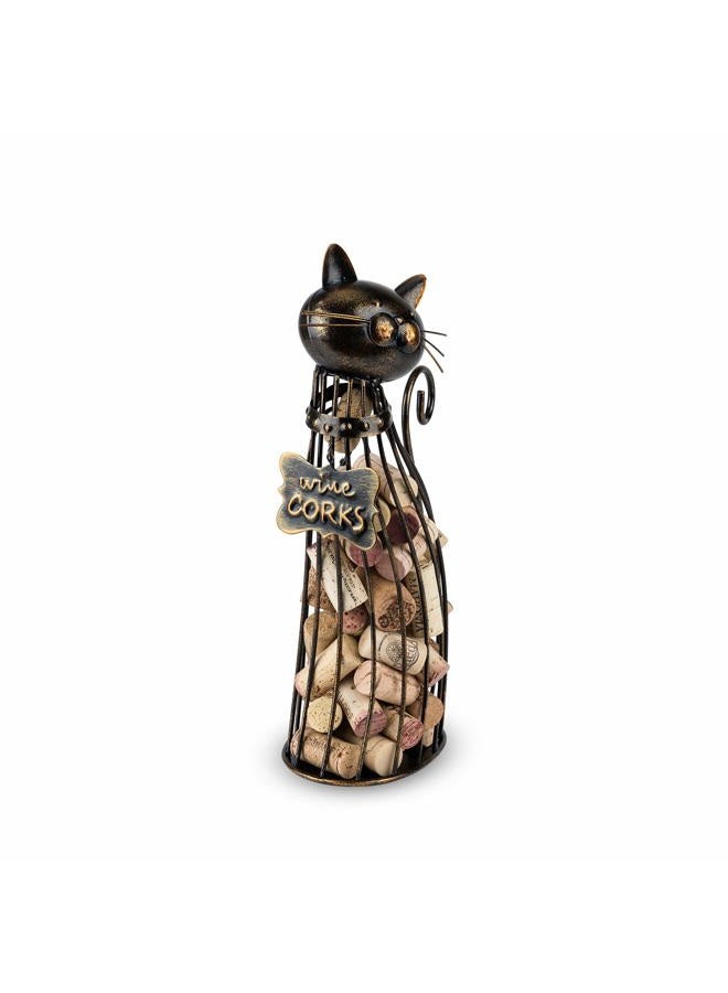 True Cat Wine Cork Display, Black - Image 1
