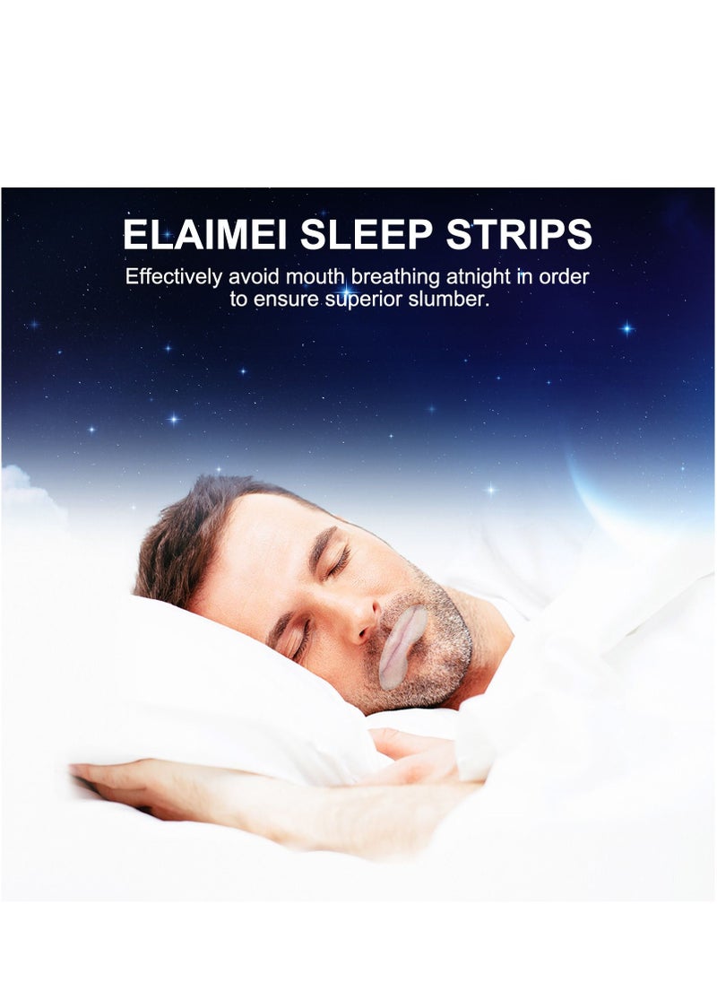 Elaimei - 90 Pcs Mouth Tape Sleep Strip For Anti-snoring Mouth Breathing Tape To Improve Sleep Mouth Stickers For Snoring Lip Patch - Image 1
