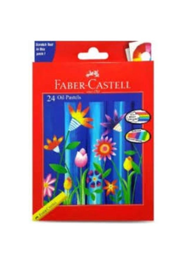 اقلام باستيل زيتية جمبو  - 24 لون