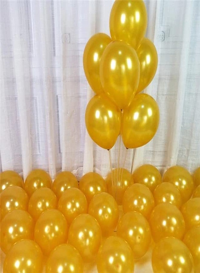 Flyloons Golden Pink White Balloons Pack of 50 for birthday decoration items also suitable for Anniversary, Wedding, Celebration, Party - Image 3