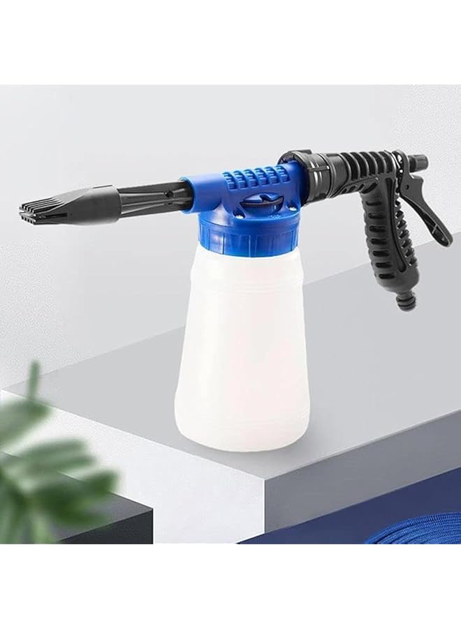 Generic Low Pressure Water Gun Foam Pot Adjustable Nozzle Spraying Kettle Car Washing Soap Container With Handle 