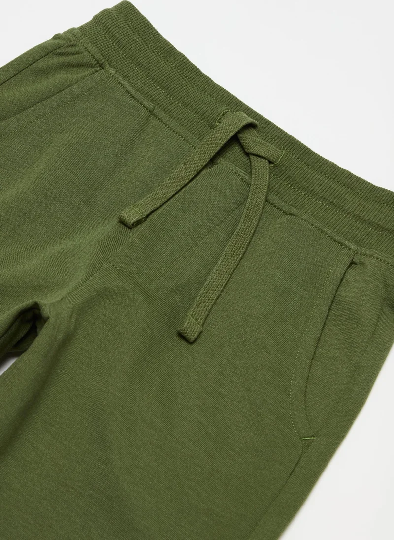Ovs Fleece Bermuda Shorts With Drawstring
