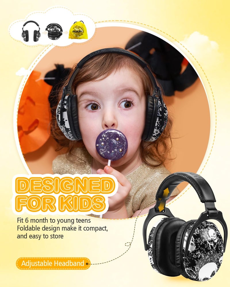 ZOHAN EM030 Kids Ear Protection, Noise Cancelling Headphones Ear Muffs for Autism Sensory, Safety Noise Reduction Hearing Protection for Monster Truck/Concerts/Fireworks/Air Shows - Image 5
