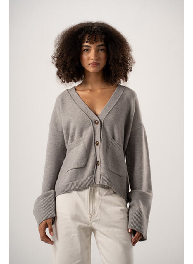 ASTK Basic V-Neck Cardigan - Image 1