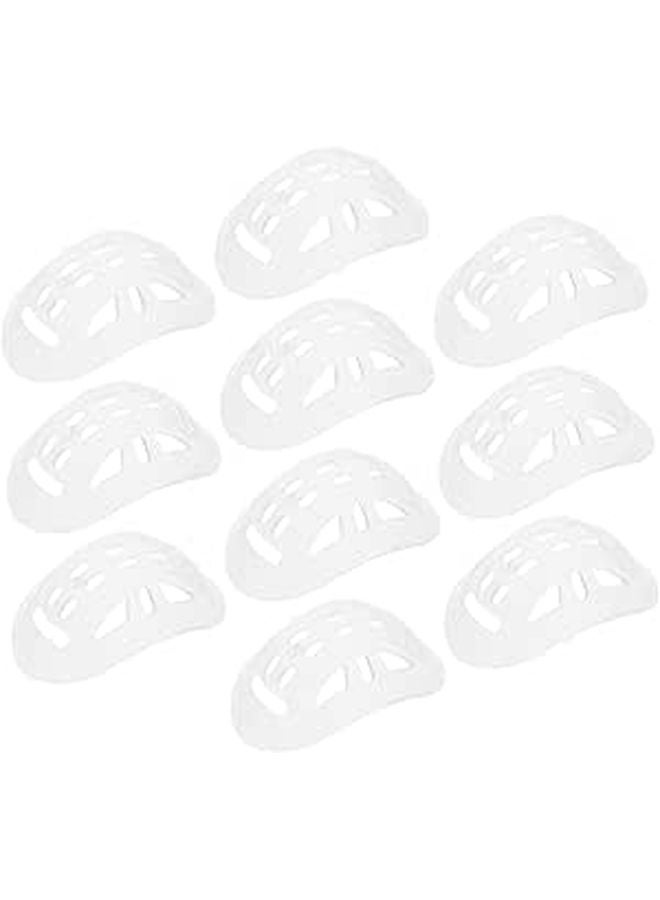 10 Pcs Transparent Soft Helmet Chin Pad Cushions For Motorcycle Electric Motor - Image 1