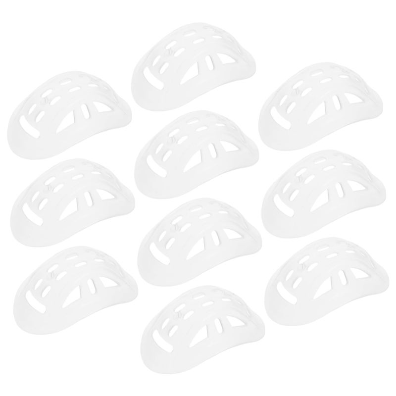 10 Pcs Transparent Soft Helmet Chin Pad Cushions For Motorcycle Electric Motor - Image 2