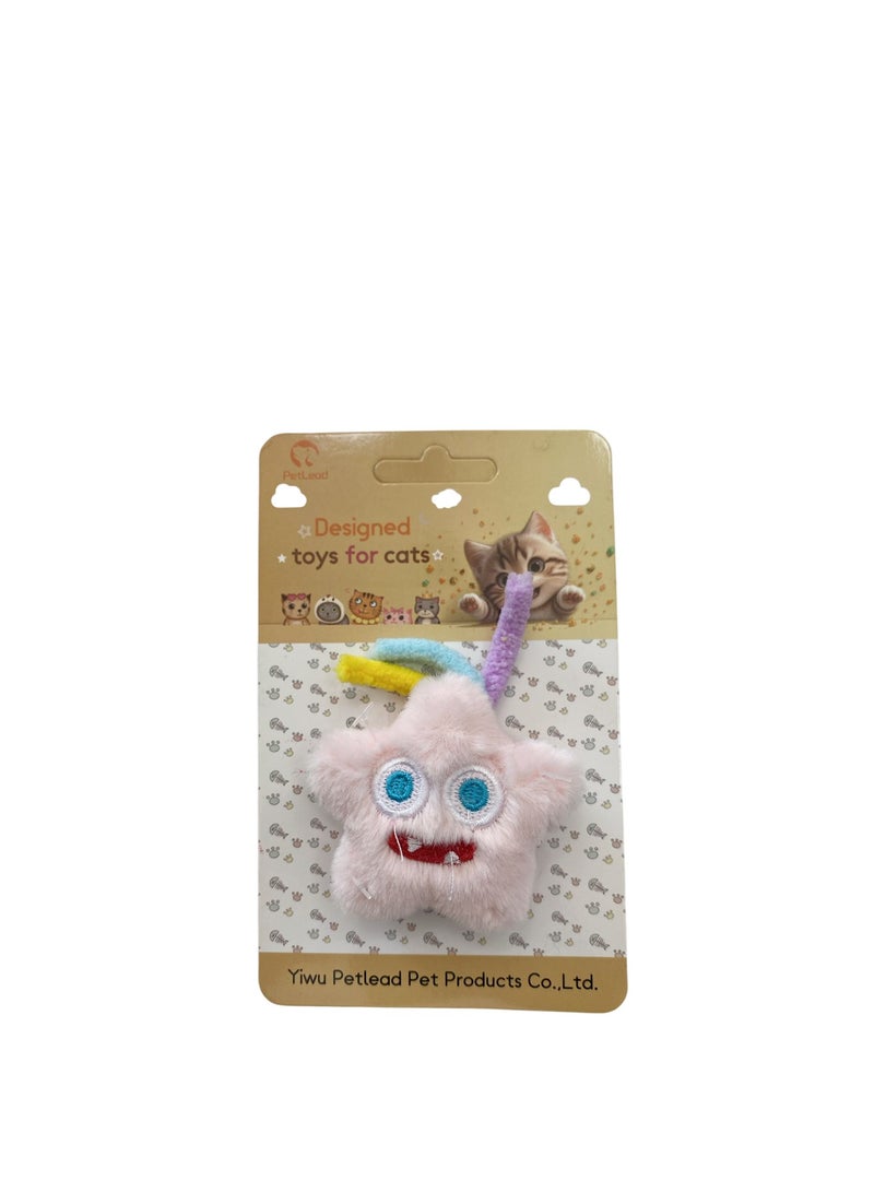 لعبة قطيفة على شكل نجمة وحش النعناع البري للقطط