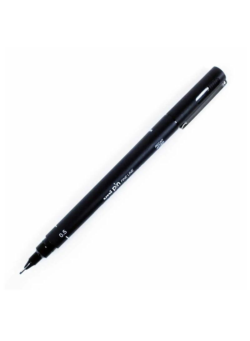 Uniball 1-Piece Unipin Fineliner Pen 0.5mm Tip Black Ink - Image 1