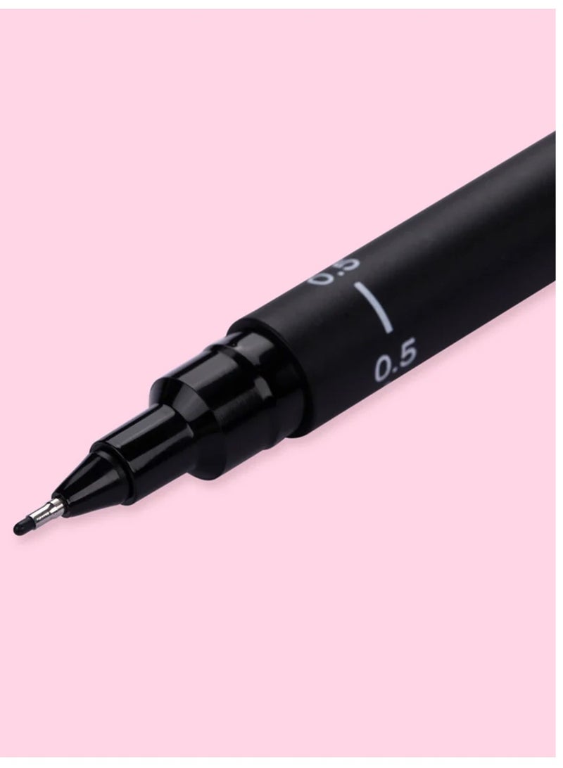 Uniball 1-Piece Unipin Fineliner Pen 0.5mm Tip Black Ink - Image 2
