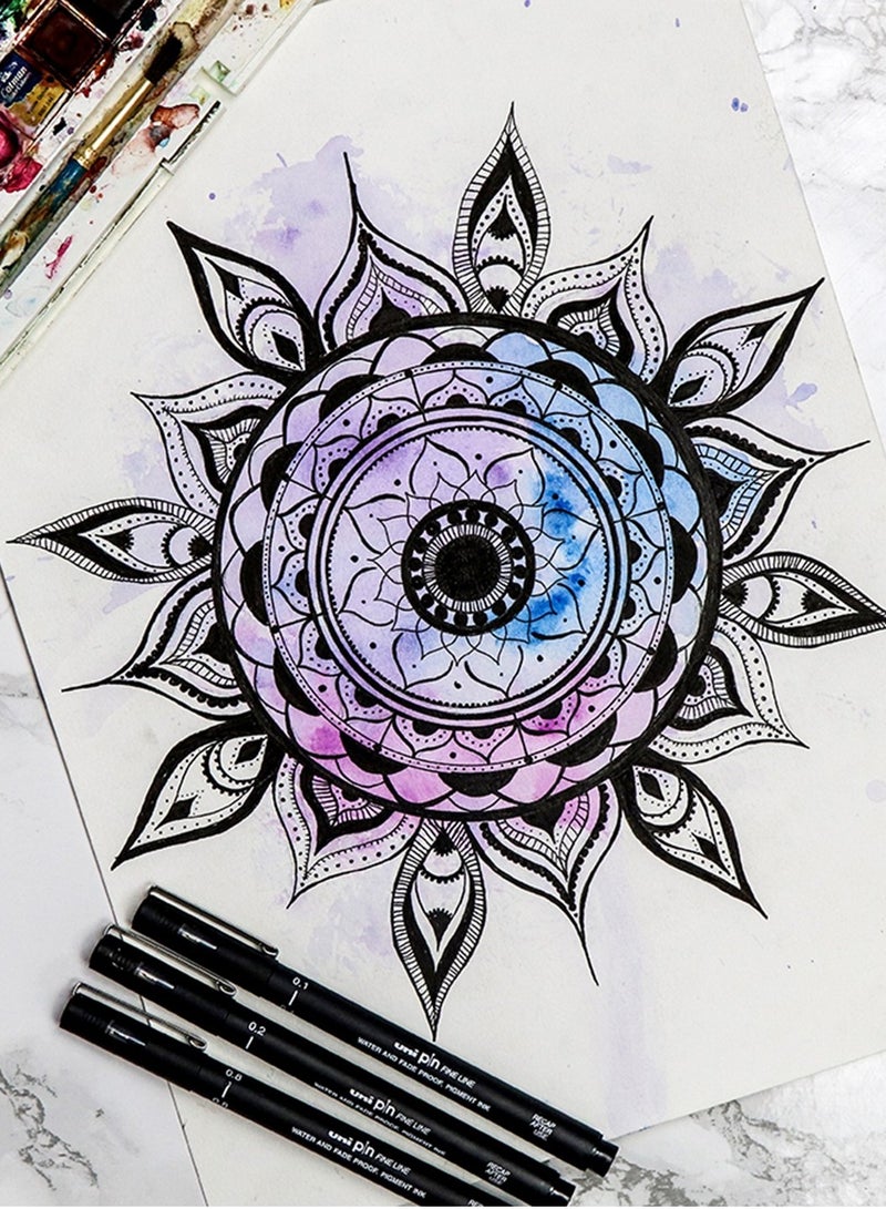 Uniball 1-Piece Unipin Fineliner Pen 0.5mm Tip Black Ink - Image 5