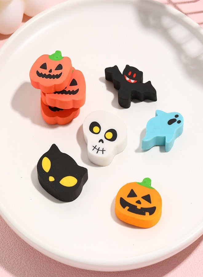 ZAKVOOR 96 Pcs Halloween Erasers, Pumpkin Ghost Bat Pencil Erasers Bulk for Gift Filling, Reward - Image 5