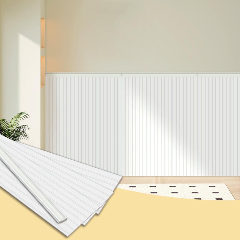 Trimold مجموعة تزيين الجدران الجاهزة من تريمولد - جاهزة للتجميع تغطي 118" x 39.4"، شرائح قوالب قابلة للطلاء لجدار مميز - Image 1