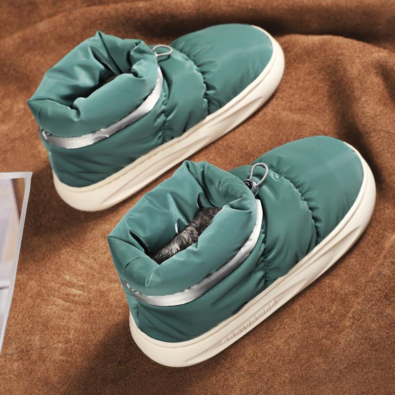 Snow Boots Men'S Shoes Winter Velvet Cotton Shoes Female Couple Style Northeastern Cotton Boots Fleece-Lined Warm Bread Shoes - Image 4