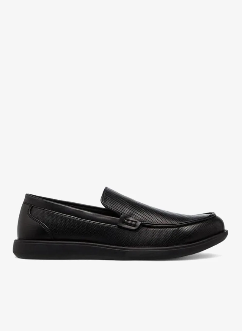 LBL By Shoexpress BLACK Textured Slip-On Loafers for Men | Best Price UAE