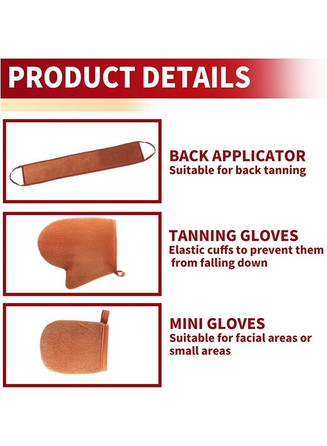 3 in 1 Self Tanning Mitt Applicator Mitt Self Tanner Mits Self Tan Face Mist Tan Physics True Color Sunless Tanner Spray Tan Mitt Applicator Sunless Tanning - Image 3