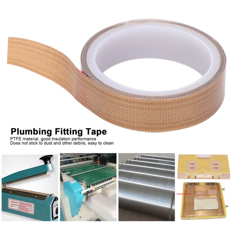 PTFE Adhesive Heat Tape Roll 0.18x19mmx10m Thermal Insulation Sealing Tape - Image 3
