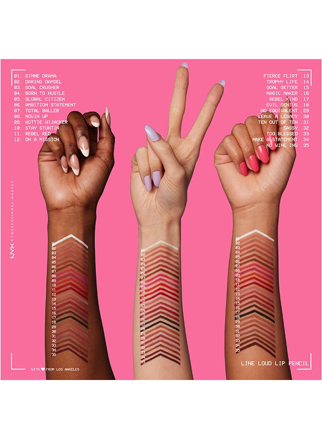 NYX PROFESSIONAL MAKEUP Line Loud Lip Liner - No Wine-Ing - Image 5