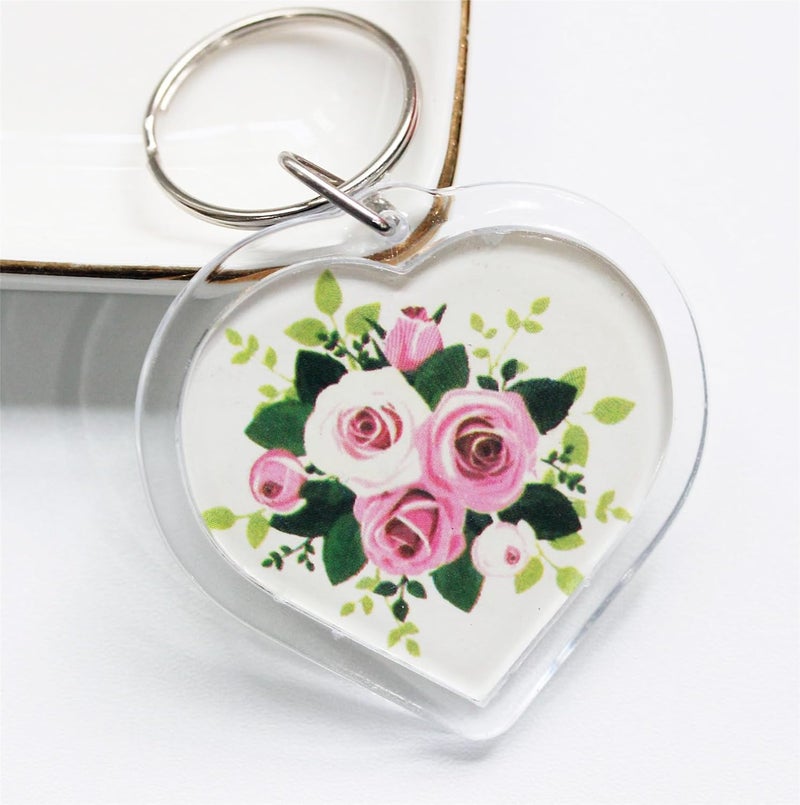 BetterJonny 20Pcs Acrylic picture Keychain Blanks Photo Keychain Clear in Photo Keychain Acrylic Picture Frame Keyrings - Image 4
