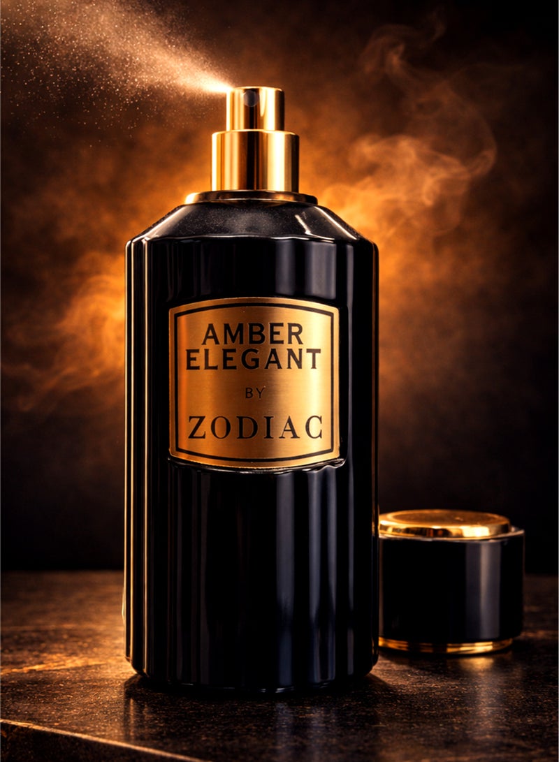 Zodiac Amber Elegant Eau De Perfume 80ml | Luxury Men's Perfume Warm Spicy & Patchouli with Smoky Depth | Best Warm Spicy Men's Perfume - Image 3