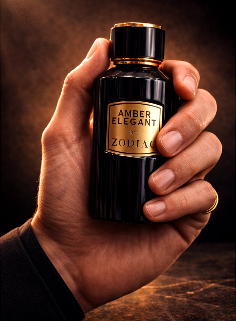 Zodiac Amber Elegant Eau De Perfume 80ml | Luxury Men's Perfume Warm Spicy & Patchouli with Smoky Depth | Best Warm Spicy Men's Perfume - Image 2