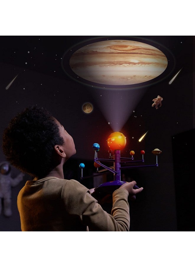 ساينس كان مجموعة نماذج النظام الشمسي الفلكي للأطفال، جهاز عرض القبة السماوية مع 8 كواكب، ألعاب STEM Space للأولاد والبنات من عمر 3 إلى 5 سنوات فما فوق - Image 3