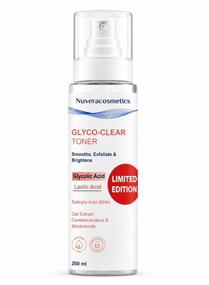NuveraCosmetics Glyco-Clear Toner - 200 ml - Image 1