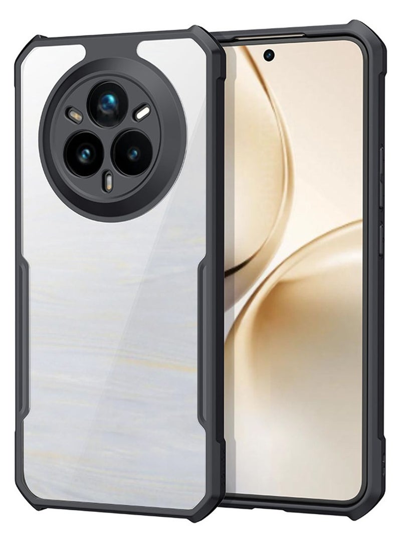 ثلاثة نمور for realme 14 Pro + 5G Case, رقيقة جدا خفيفة الوزن, ناعمة TPU المضادة, أكريليك واضح الغطاء الخلفي realme 14 Pro + 5G, أسود - Image 1