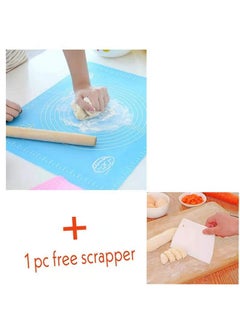 Grizzly 50 * 40 cm Silicone Baking Mat Reusable Non-Stick Kneading Dough Mat Bakery Measuring Mat Easy to Clean Silicone Mat, Nonstick Silicone Mat, Multicolour + 1 Single Scrapper Free - pzsku/Z0A7AFF2703FD169CD5A4Z/45/_/1740118933/750645d5-f2e9-4b14-80de-d62e63730190