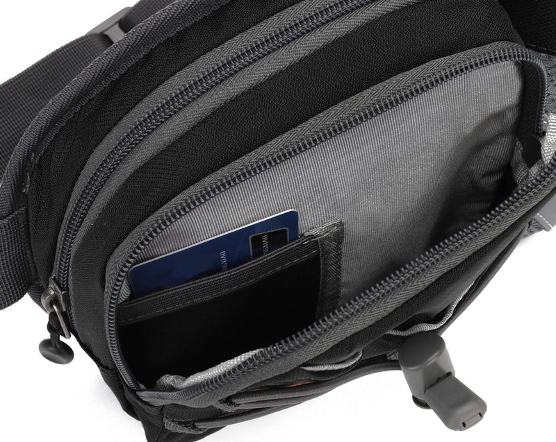 YUOTO Outdoor Fanny Pack with Water Bottle Holder for Walking Hiking Hydration belt Waist Bag - Water Bottle is Not Included - Image 5
