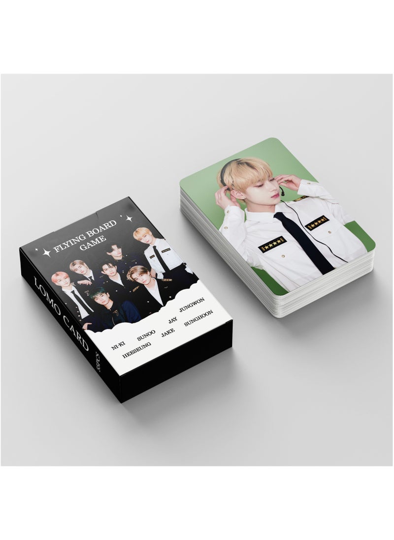 Generic - ENHYPEN Flying Board Game Card Yang Jungwon Lee Heeseung Park Jongseong JAY Photo Cards 55Pcs - Image 1