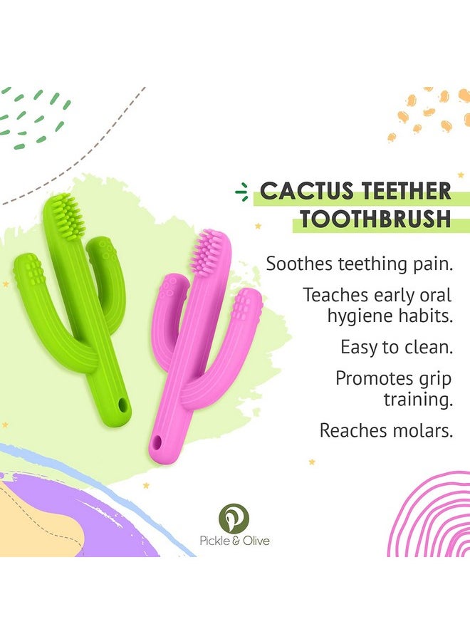 Baby Cactus Teether Infant Training Toothbrush (Pink) - pzsku/Z0A7B33FC7D88AF049247Z/45/_/1724415580/a895037d-7794-4bf7-8cc7-04cc87eece88