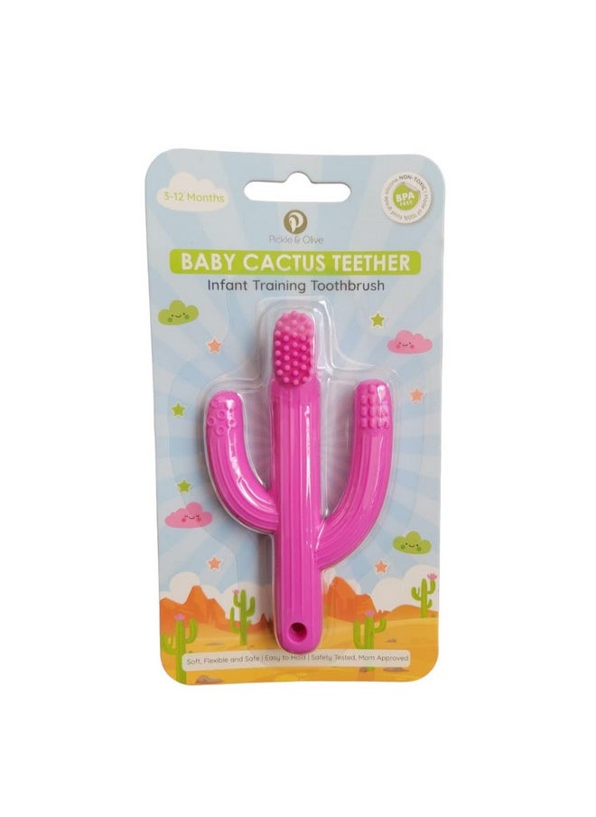 Baby Cactus Teether Infant Training Toothbrush (Pink) - pzsku/Z0A7B33FC7D88AF049247Z/45/_/1724415581/f4578ab5-9a04-4a62-96b1-de6a51ace821