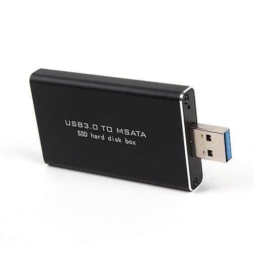 Mustpoint USB 3.0 to mSATA SSD Hard Disk Box Converter Adapter Enclosure External HDD Case - Image 5