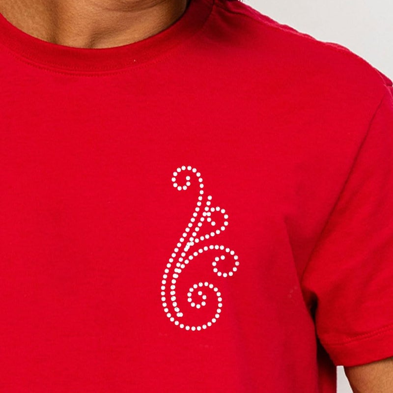 NBEADS Swirl Pattern Iron on Rhinestones Transfer, 11.69x8.27 Inch Heat Transfer Decal Bling Crystal Decals Heat Transfer Patch Clothing Repair Applique for T-Shirt Clothing - Image 5