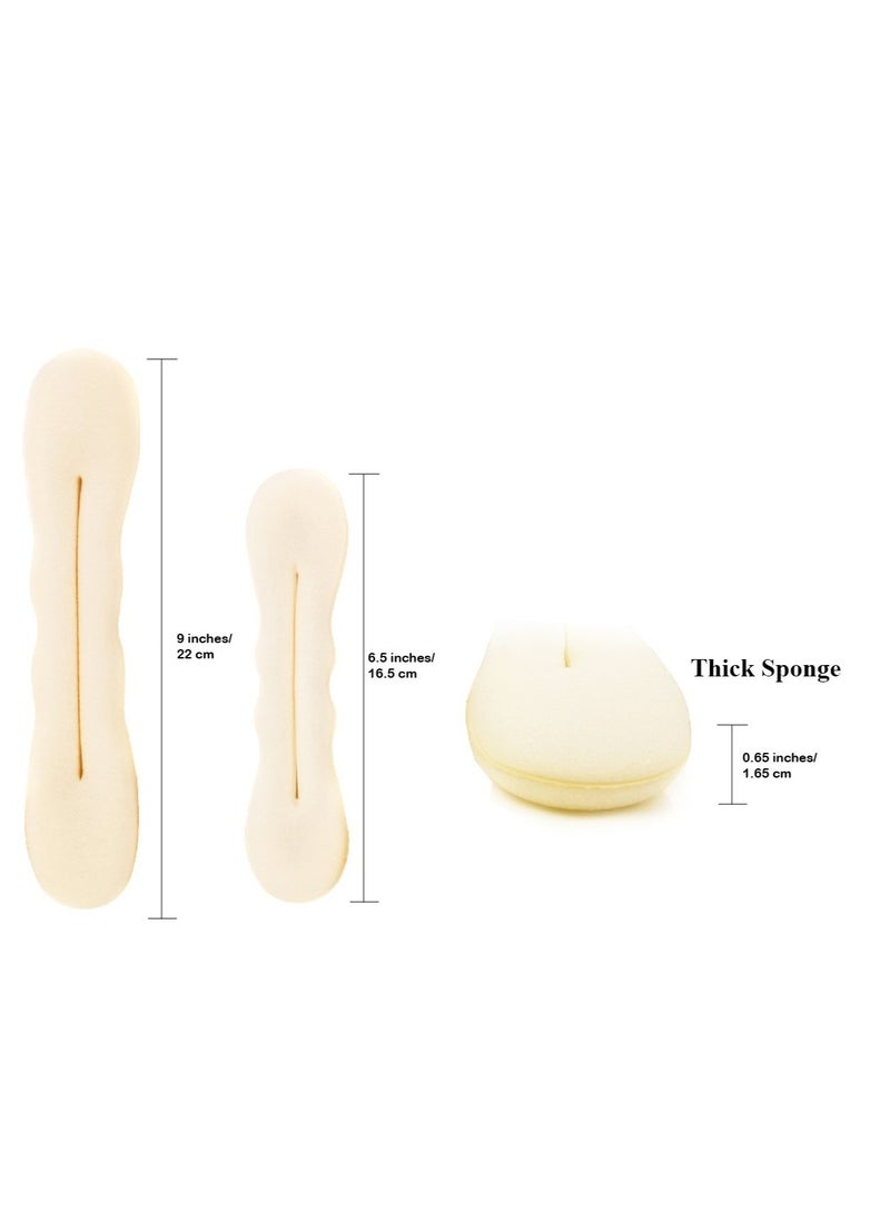 إسكدنيا حامل الكعكة (2 صغيرة، 2 كبيرة) شيفرة الاسفنج لتشكيل الكعكة قطع الاكسسوارات للشعر للنساء - Image 2