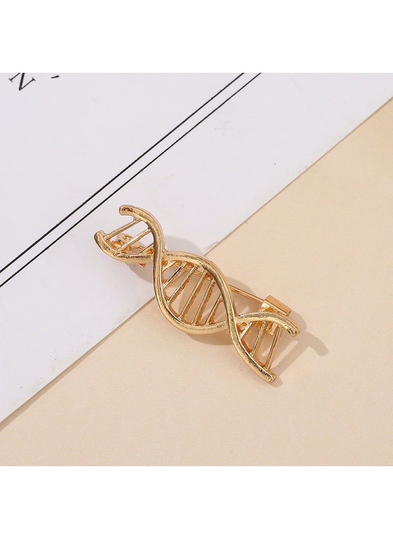 Generic Alloy Doctor Hat Mini Brooch Metal Pin Creative Student Design Badge Fashionable Silk Scarf Buckle Personality Trend Geometric Golden chromosome 