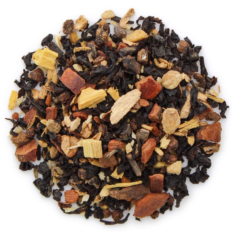 Teabloom Organic Black Tea, Sweet Vanilla Chai Loose Leaf Tea, Rich and Spicy Vanilla-Scented Blend, Exceptional USDA Organic Whole Leaf Blend, 3.53 Ounce Loose Leaf Tea Canister Makes 35-50 Cups - Image 2